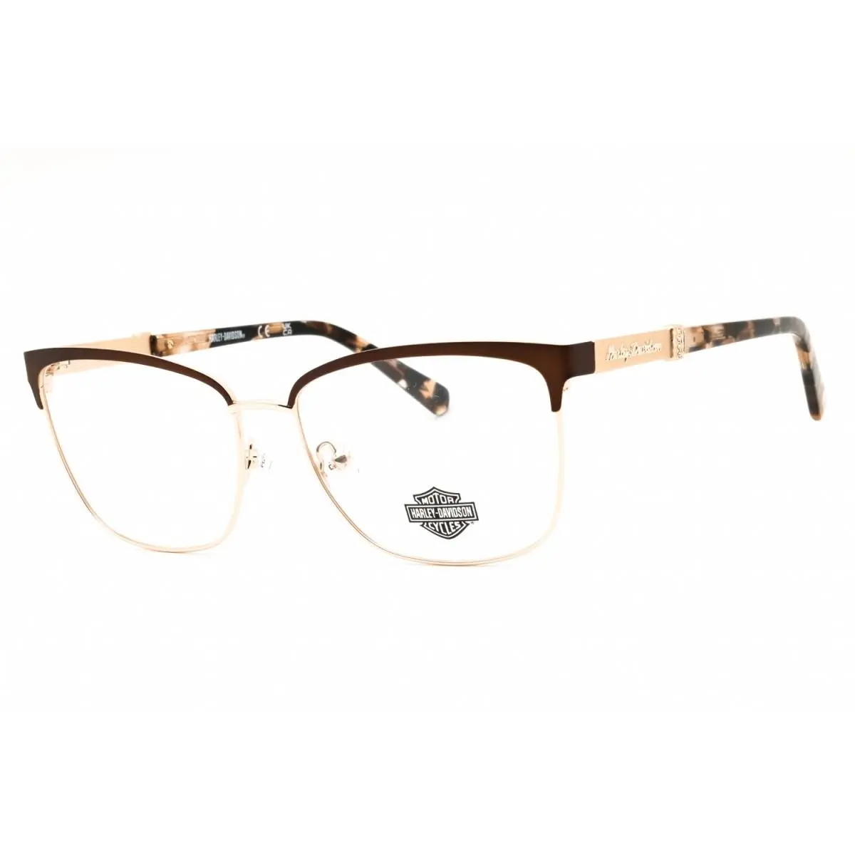 HD50076 049 Matte Dark Brown 56mm Eyeglasses by Harley Davidson