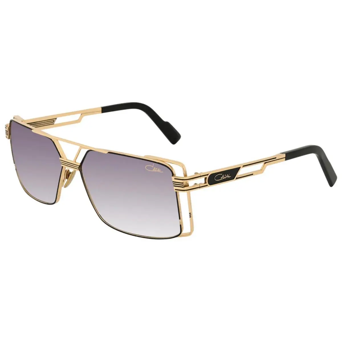 9111 Black and Gold/grey Shaded 001 Sunglasses by Cazal