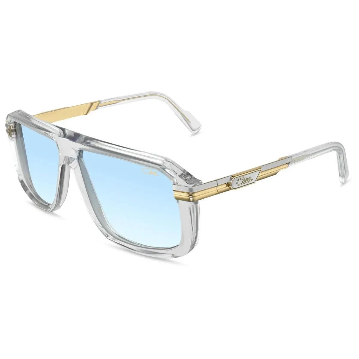 Cazal 8050 Crystal and Gold/blue Shaded 002 Sunglasses