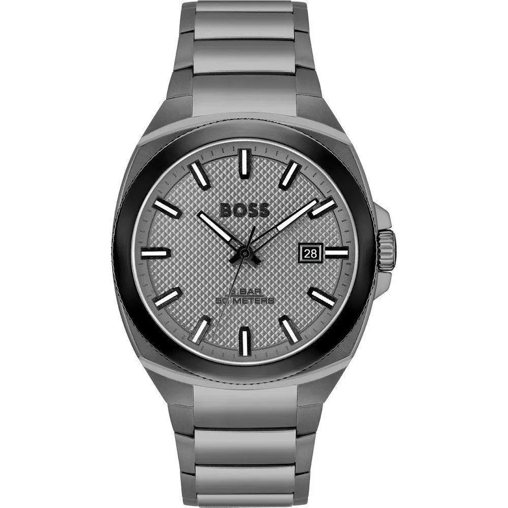Hugo Boss Gray Stainless Steel Dress Watch - BO1514137AC