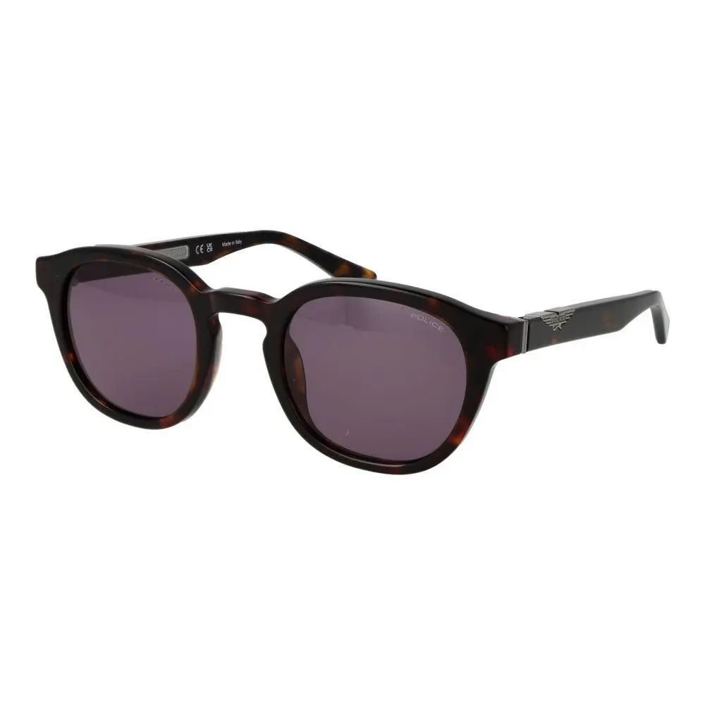 Police Brown Cellulose Acetate Sunglasses - PO-1068377