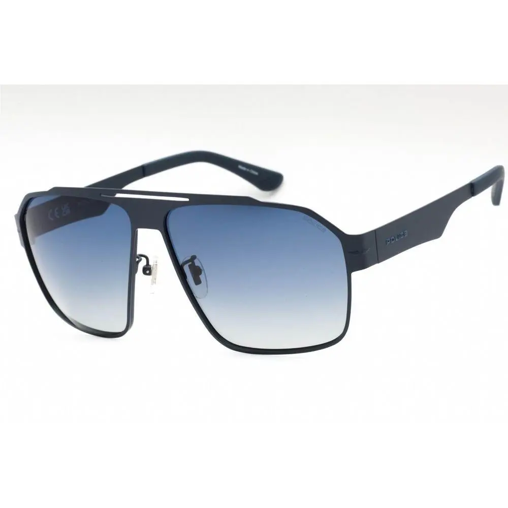Police Blue Metal Sunglasses - POSPLL08M63S72PAC