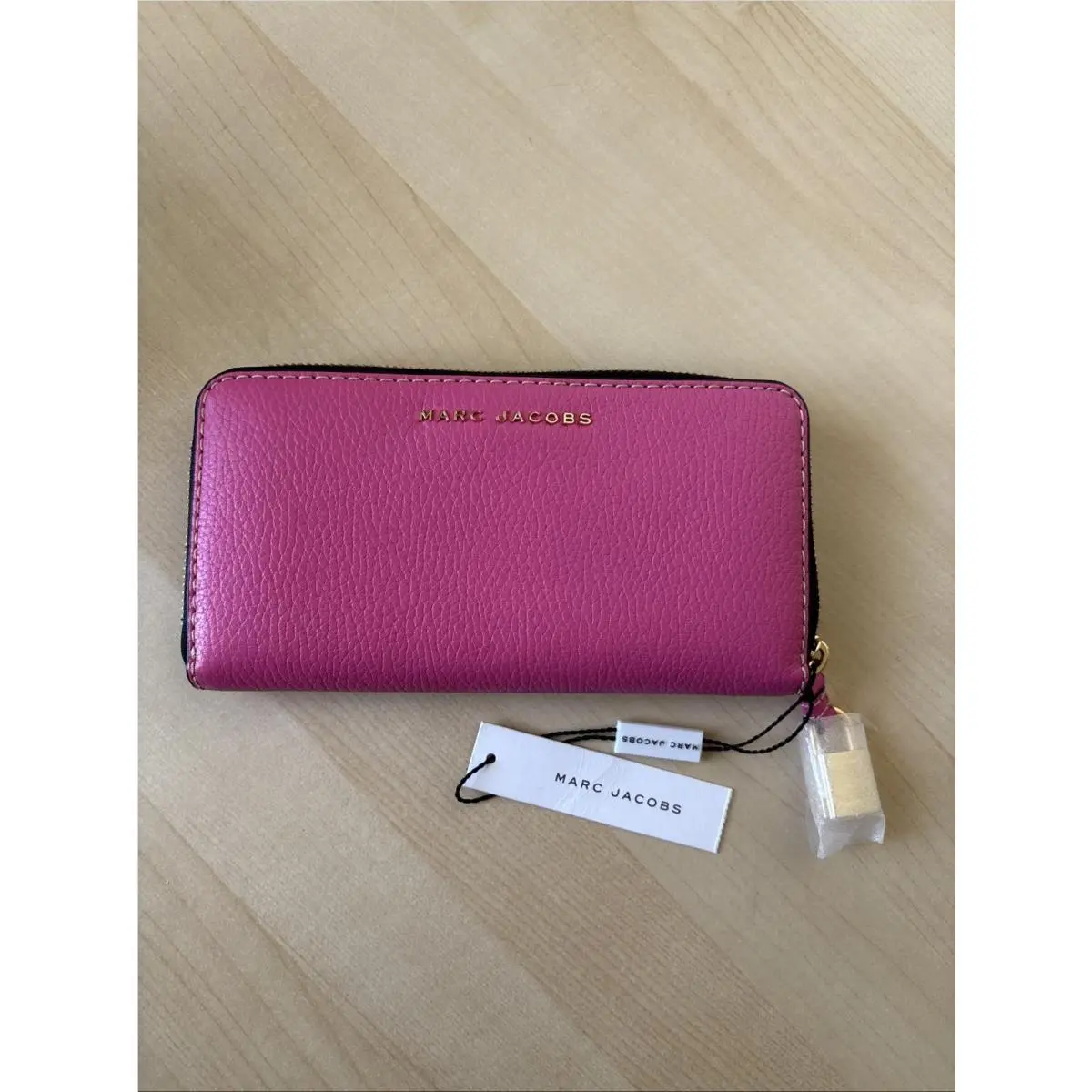 Marc Jacobs The Grind Standard Continental Wallet Vivid Pink/gold M0013603