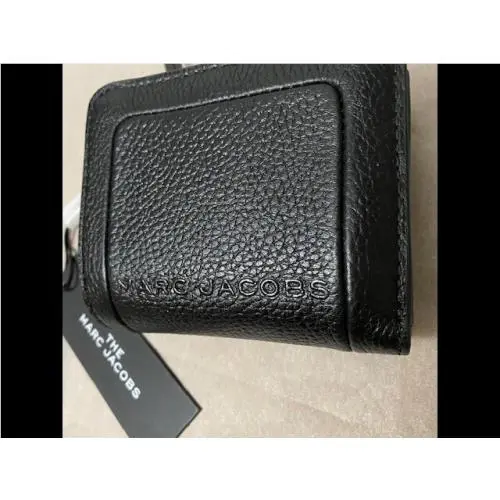 Marc Jacobs The Textured Box Mini Compact Wallet Black M0015107