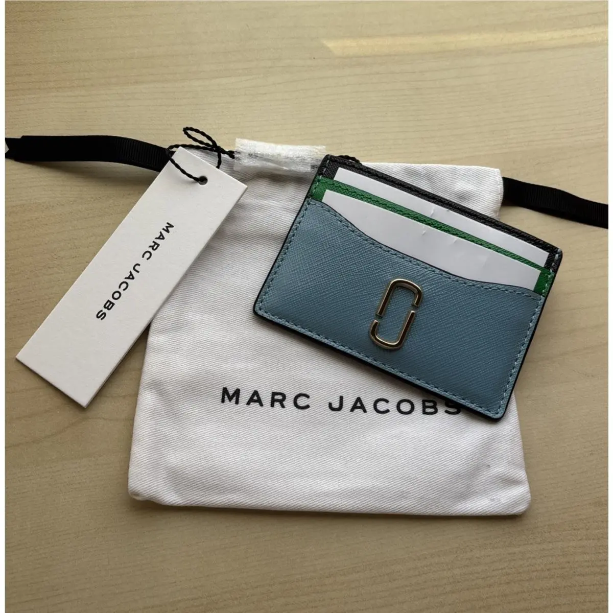 Marc Jacobs Snapshot Card Case Misty Blue Multi M0013355