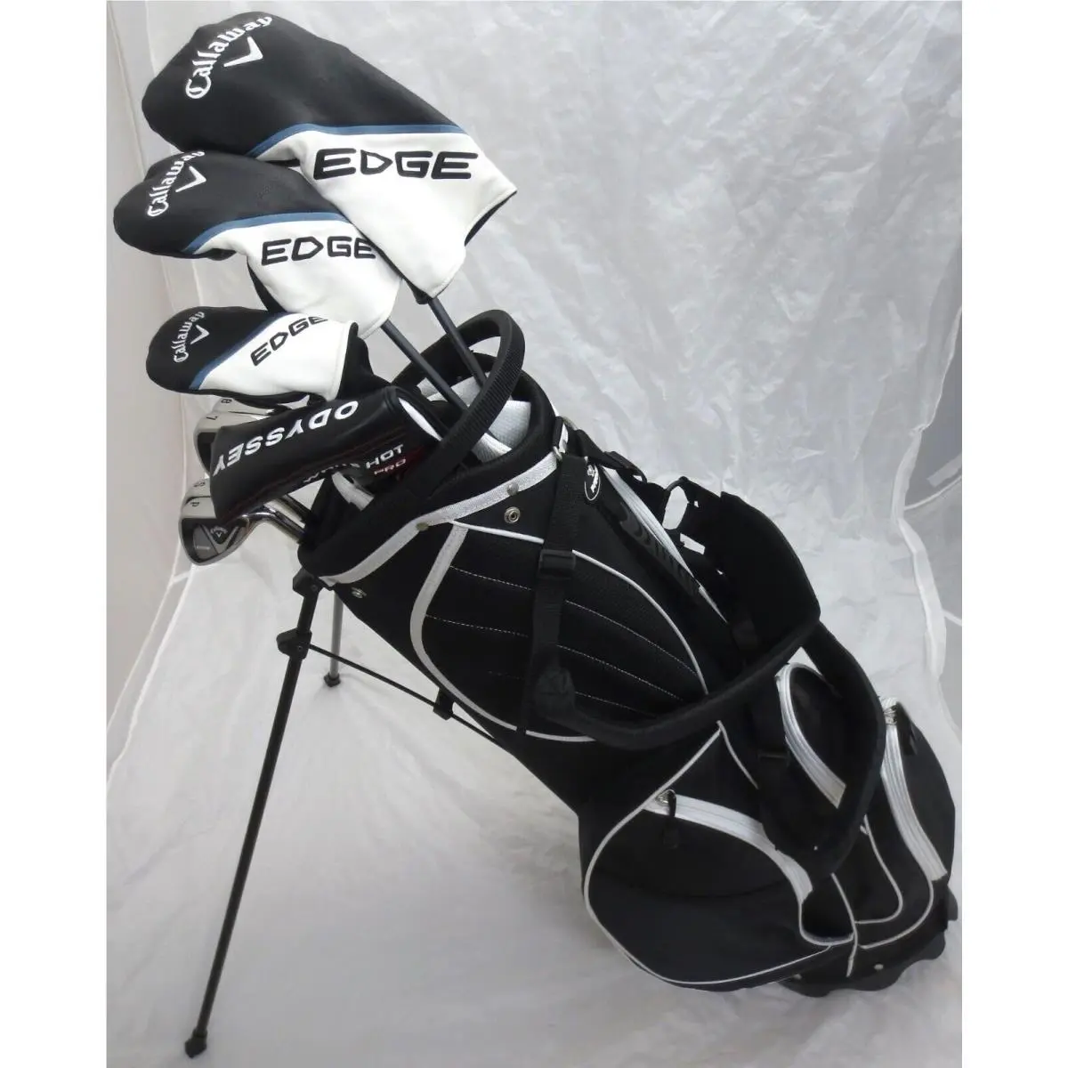2025 Mens Tall Callaway Golf Set Driver Wood Hybrid Irons Odyssey Putter Bag Reg