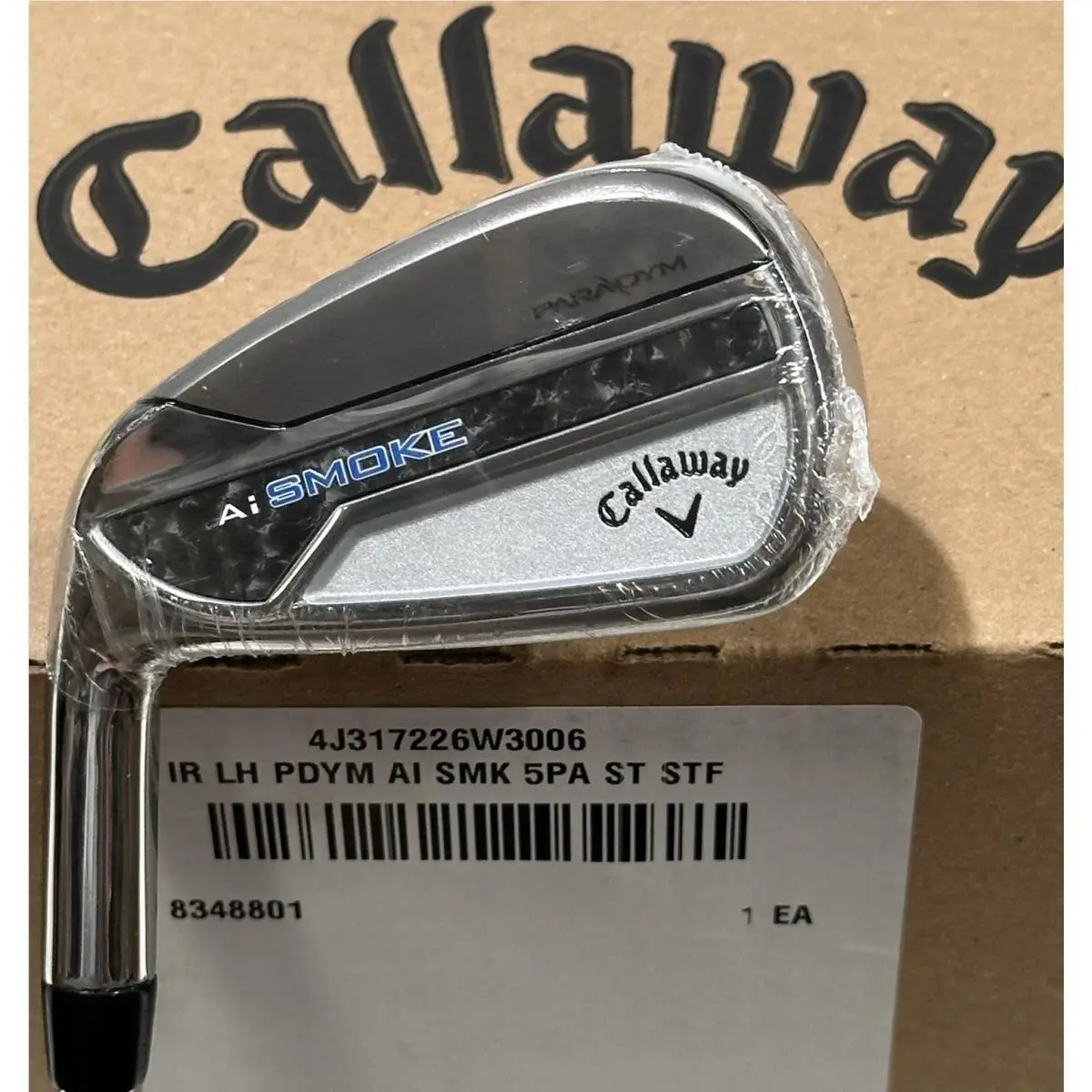 Callaway Paradym AI Smoke Iron Set Left Hand 5-AW Steel Elevate Mph 95 Stiff LH