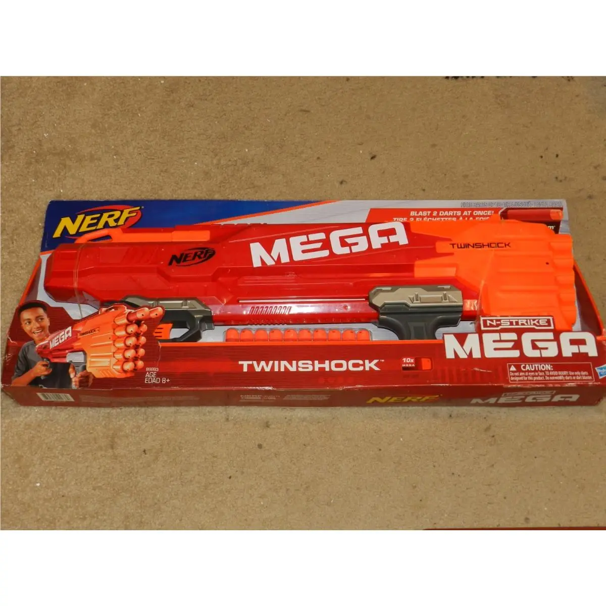 Nerf N-strike Mega Series Twinshock Dart Gun Blaster