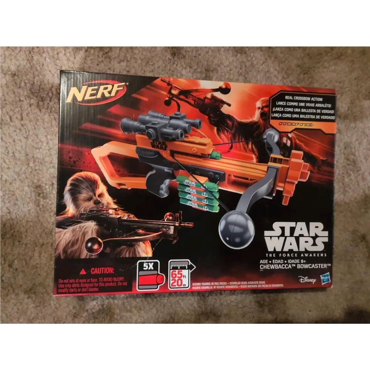 Star Wars The Force Awakens Nerf Chewbacca Bowcaster Blaster Crossbow