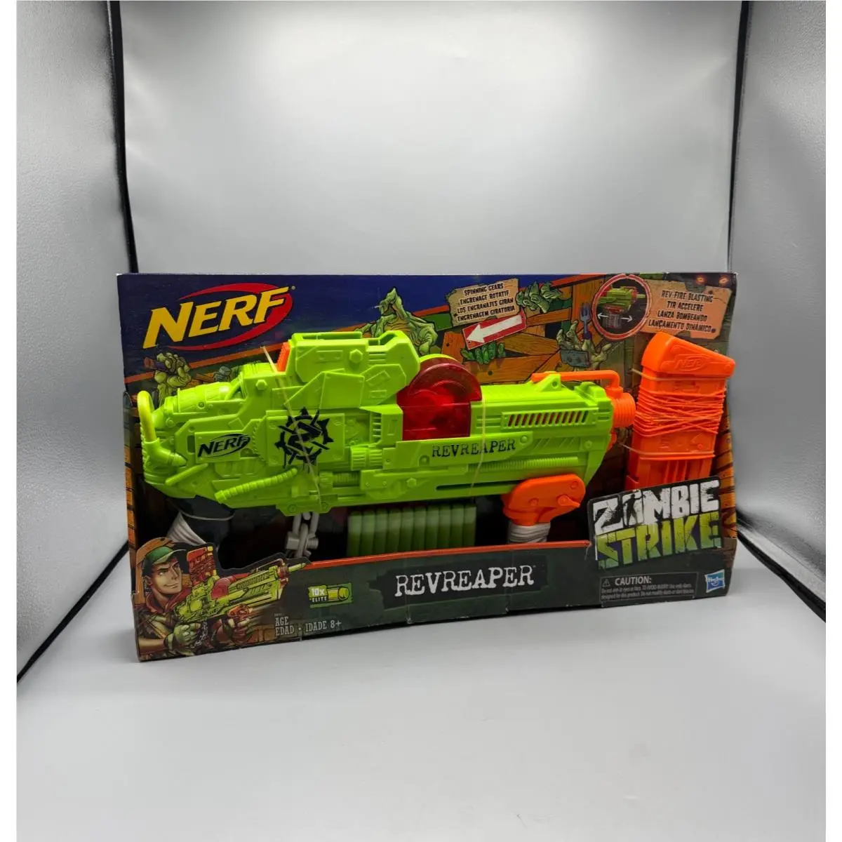 Nerf Zombie Strike Revreaper Blaster Dart Gun