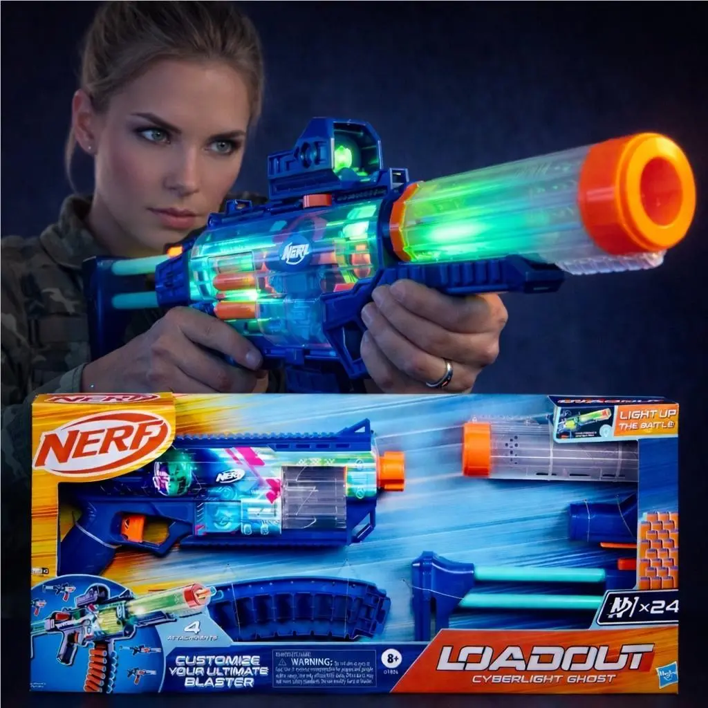 Nerf Loadout Cyberlight Ghost Blaster - Packaging