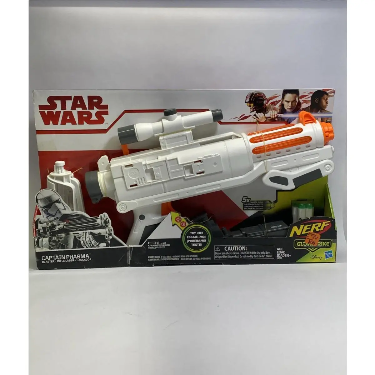Star Wars 2016 Hasbro Nerf Captain Phasma Blaster Electronic Glowstrike Toy Gun