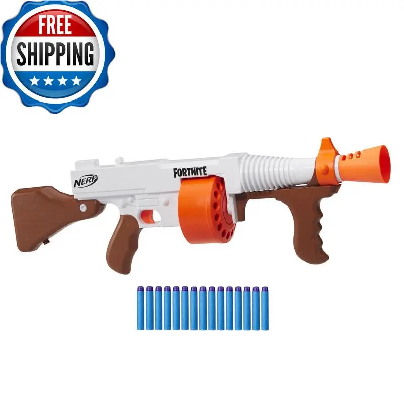Nerf Fortnite Dg Dart Blaster - 15-Dart Rotating Drum Pump Action 15 Official