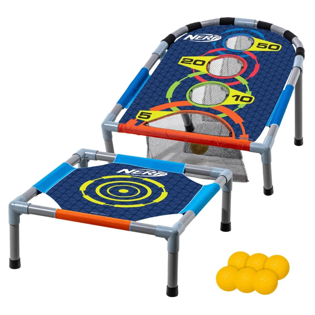 Nerf Kids Bounce N Score Target Toss Game Set - Foam Ball Bouncing Game For