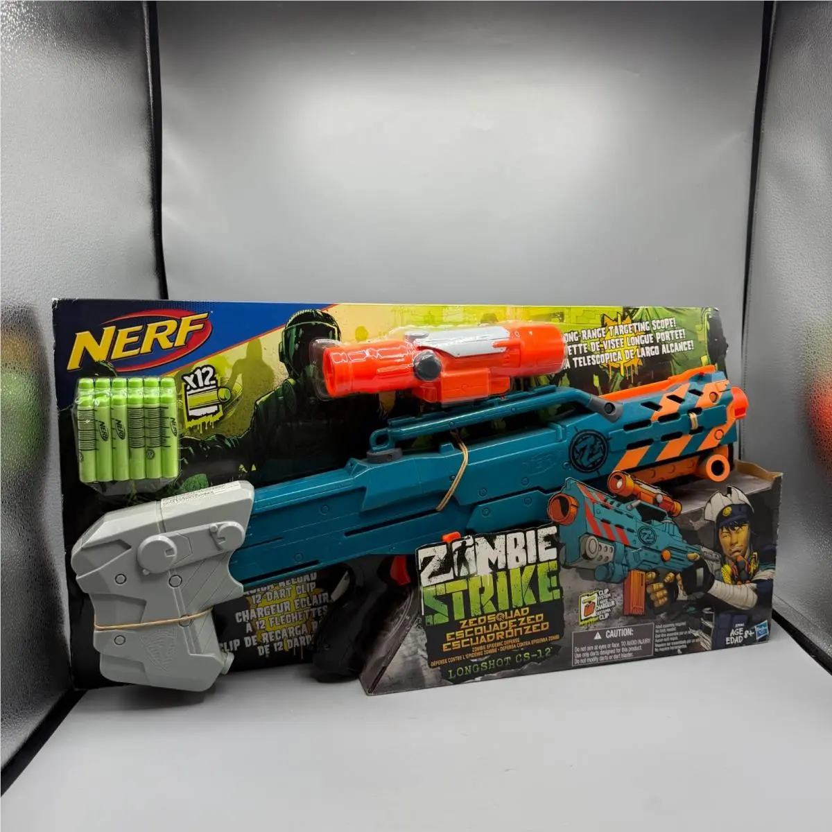 Nerf Zombie Strike Zedsquad Longshot CS-12 Blaster