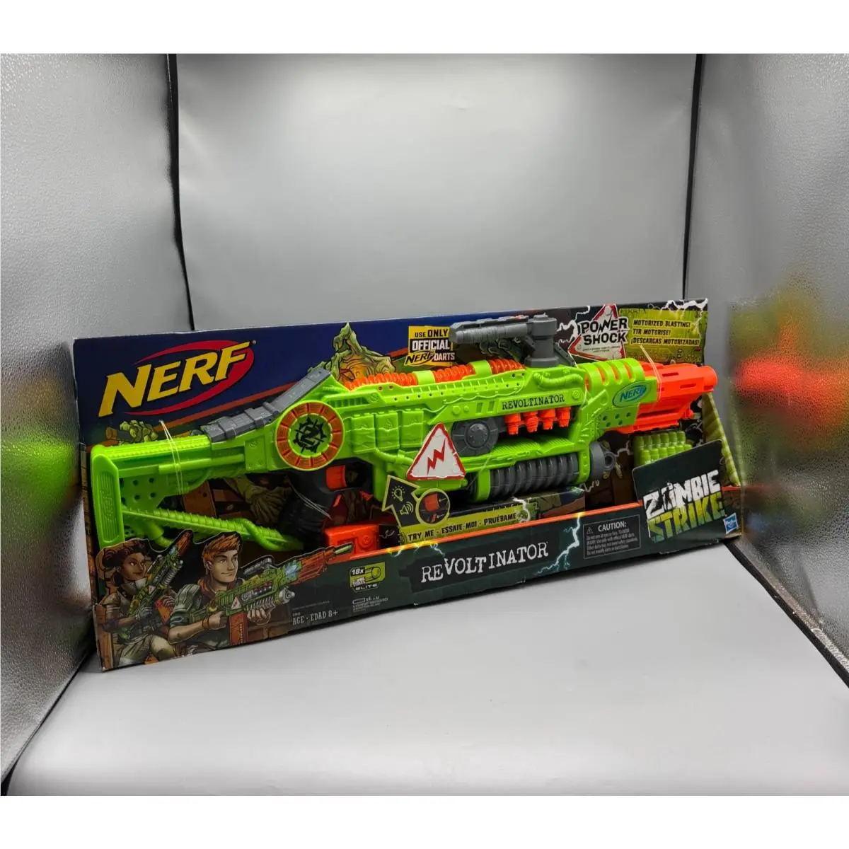 Nerf Zombie Strike Revoltinator Blaster with Motorized Lights Sounds