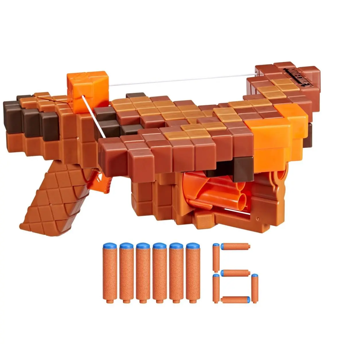 Nerf Minecraft Pillager`s Crossbow Dart Blaster 6 N1 Darts Medium Black