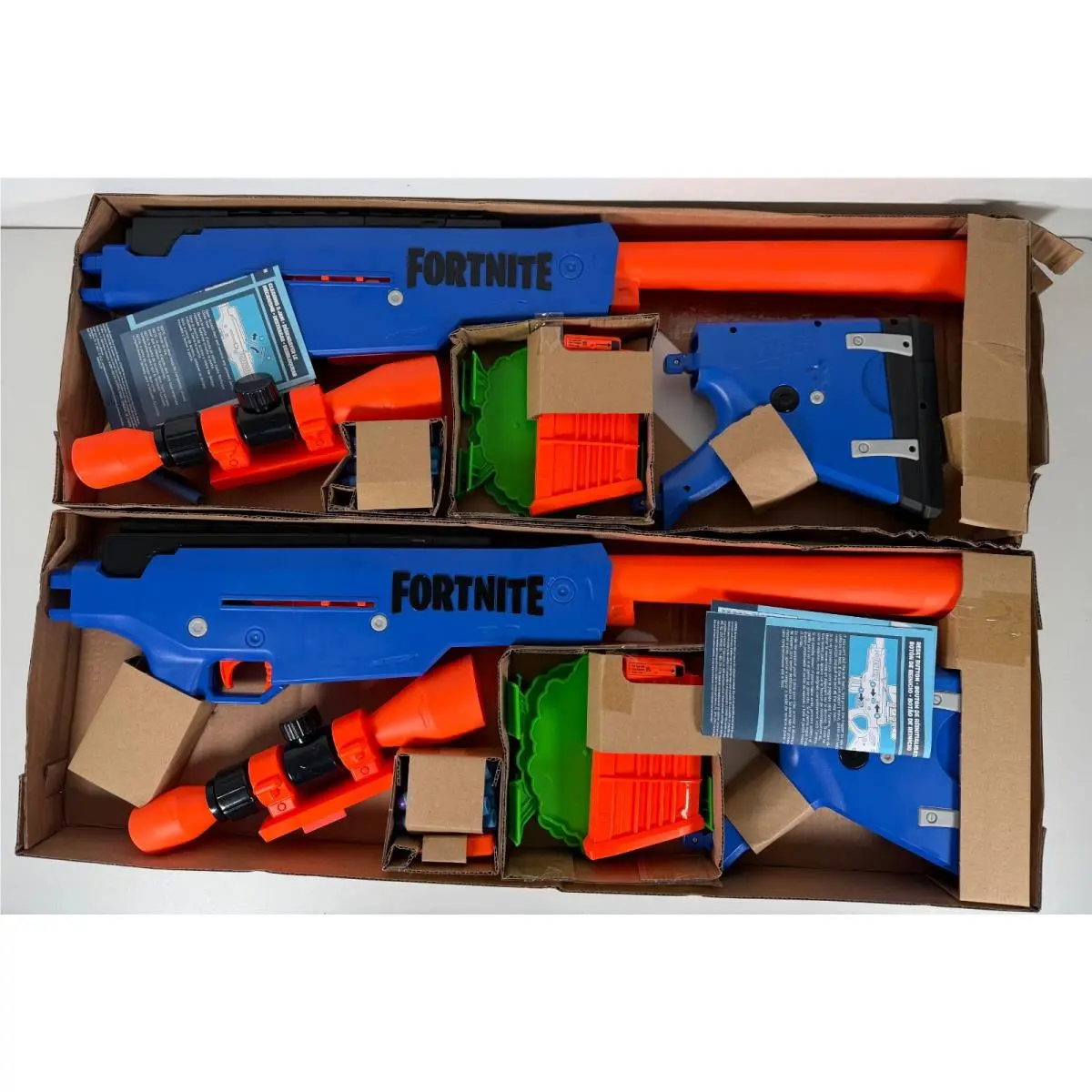 2 Nerf Fortnite Basr-r Bolt Action Blaster - Includes 3 Bush Targets Per Box