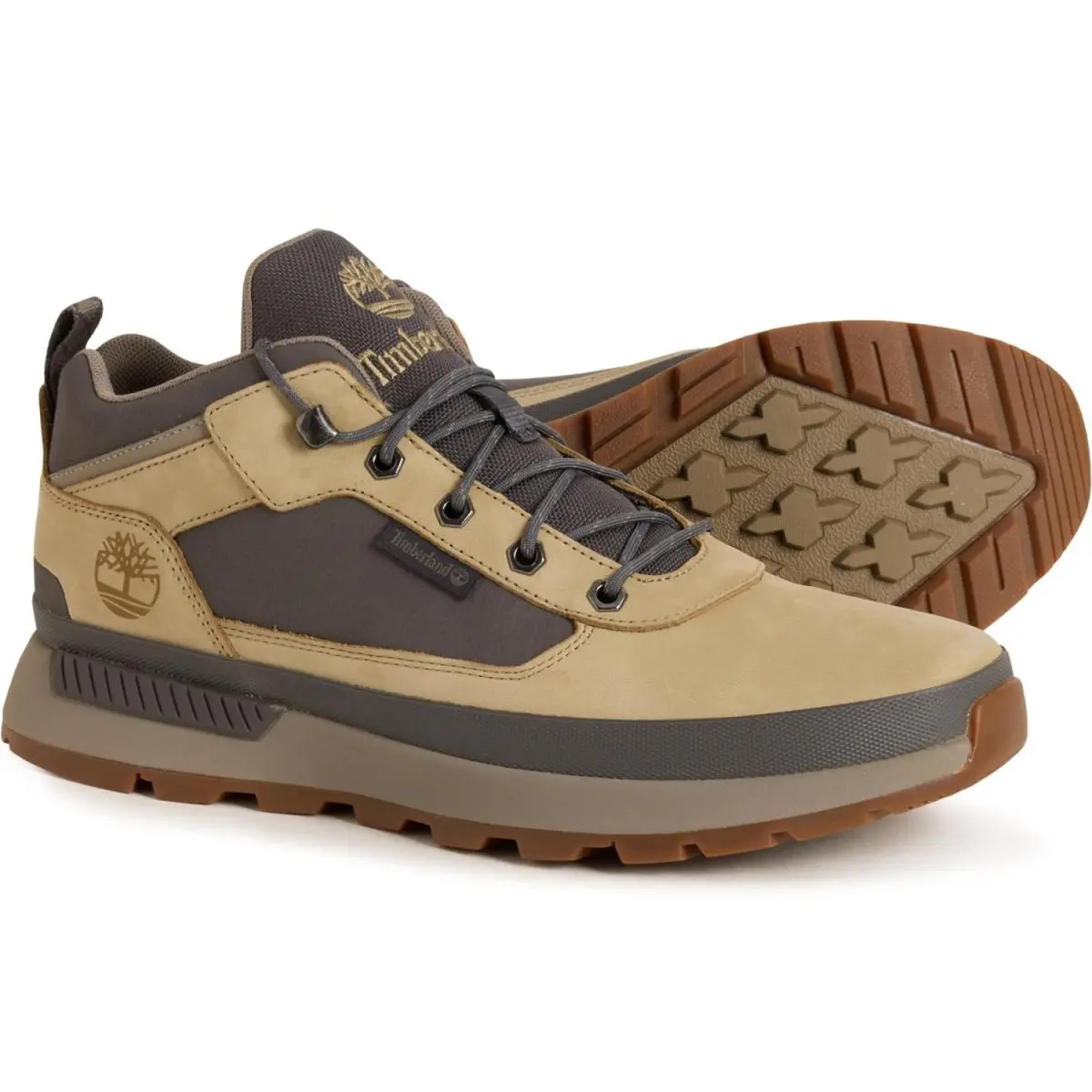 Timberland Field Trekker Low Lace-up Sneaker Boots - Nubuck For Men - Lt Beige Nubuck