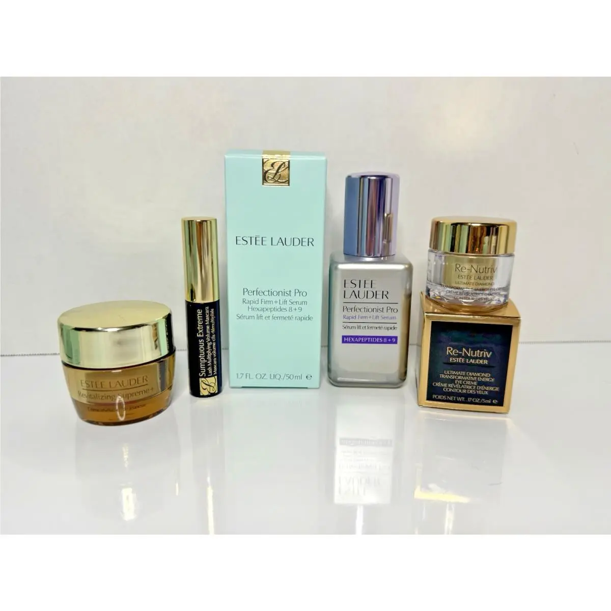 Estee Lauder 4Pc Lot Bundle Perfectionist Pro Serum Re Nutriv Eye Cream