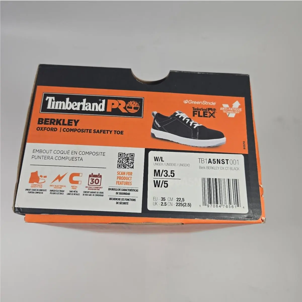 Timberland shoes - Timberland PRO Berkley - PRO Berkley - Black/White (UPC: 197064765614) 8