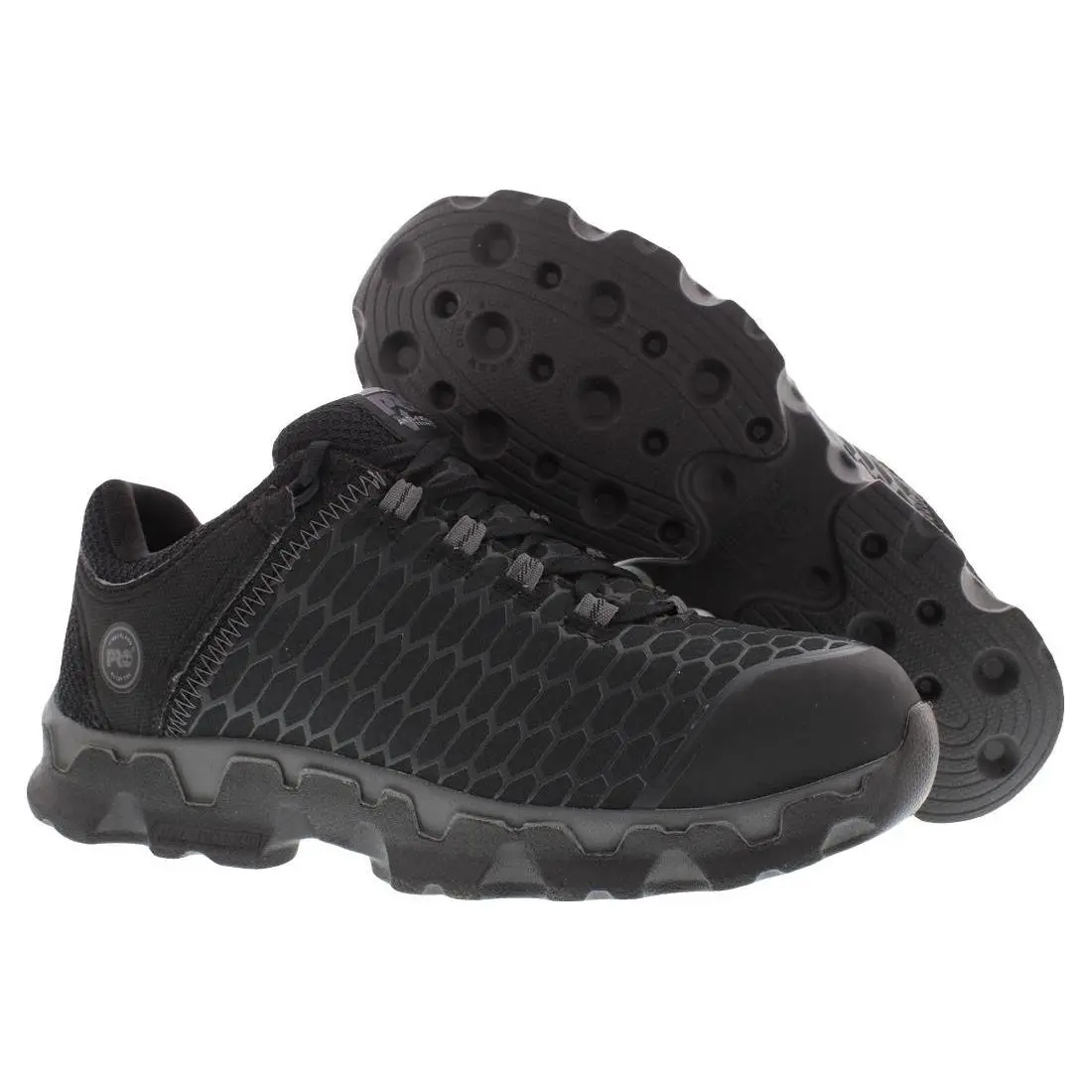 Timberland Pro Powertrain Sport Alloy Toe Mens Shoes Size 9 Color: Black/grey - Black/Grey, Main: Black