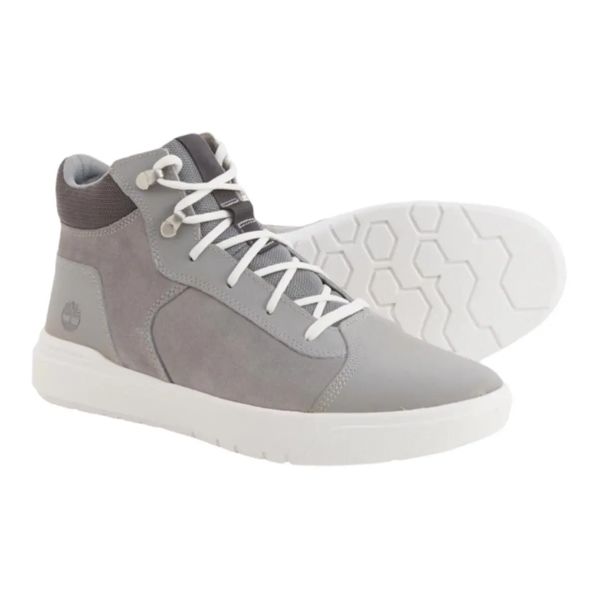 Timberland Seneca Bay Men`s Leather Sneaker Boot Grey Sz 10.5 OA5X7N - Gray