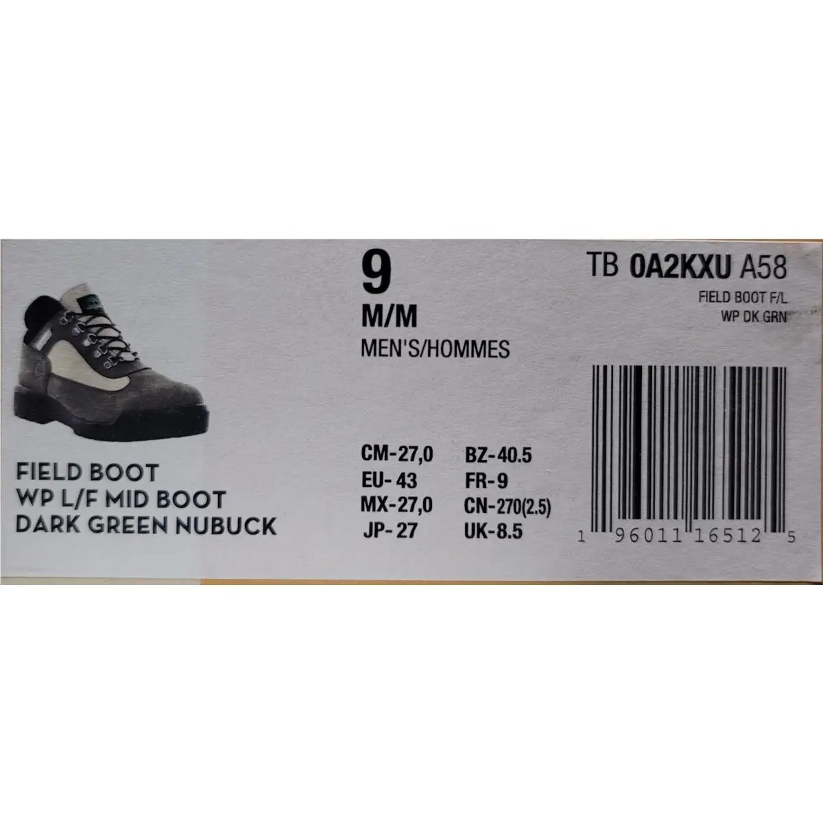 Timberland shoes - Timberland A58 - Green (UPC: 0196011165316) 4