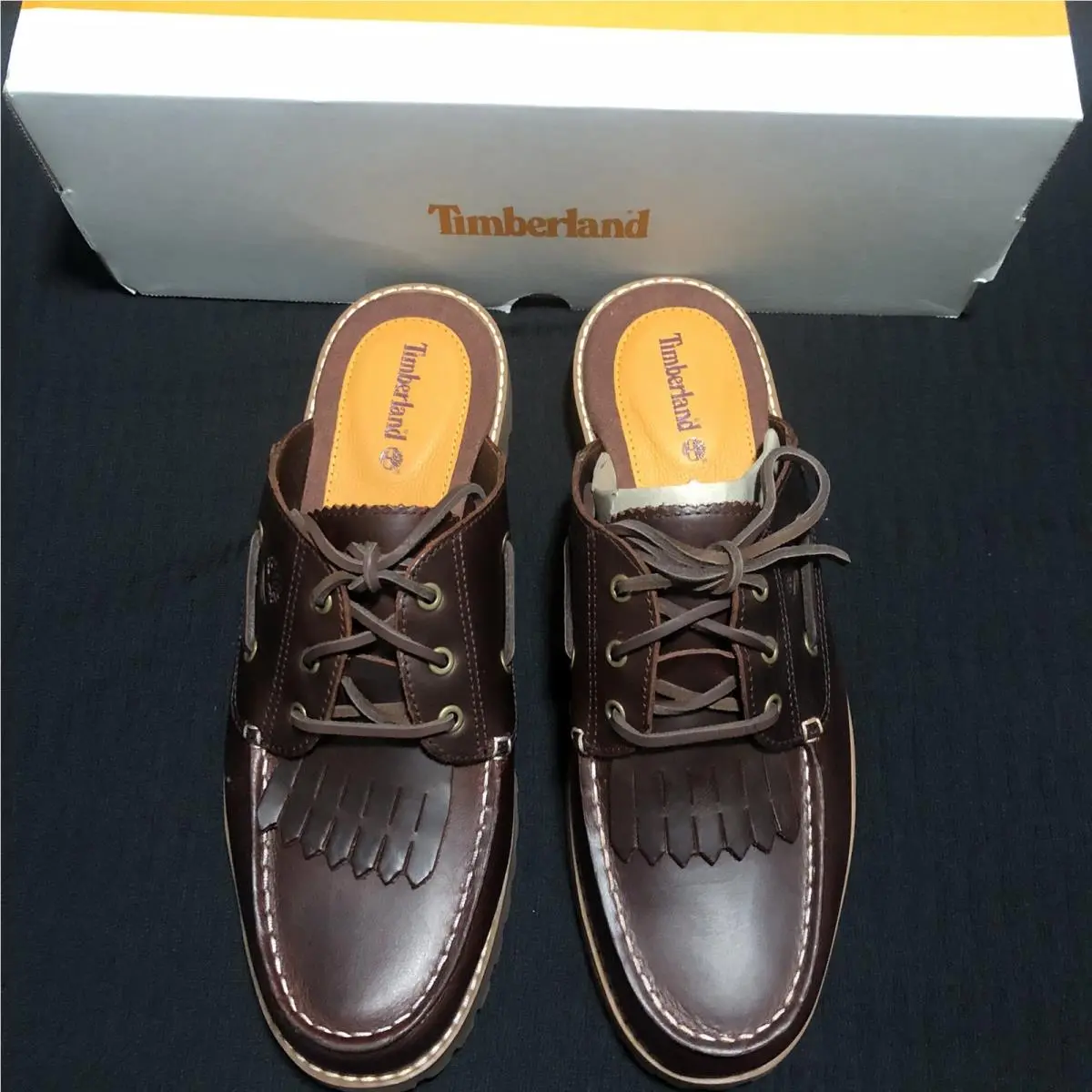 Timberland Authentic Women’s Mule Shoe Size 11 0A4198 Eiw Burgundy Full Gra