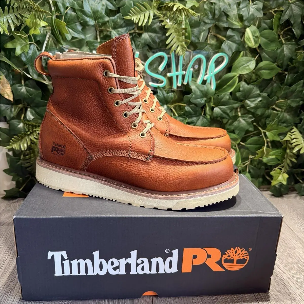 Timberland Pro 24/7 Wedge 6 Work Boots Mens 12 M Brown Soft Toe Shoe