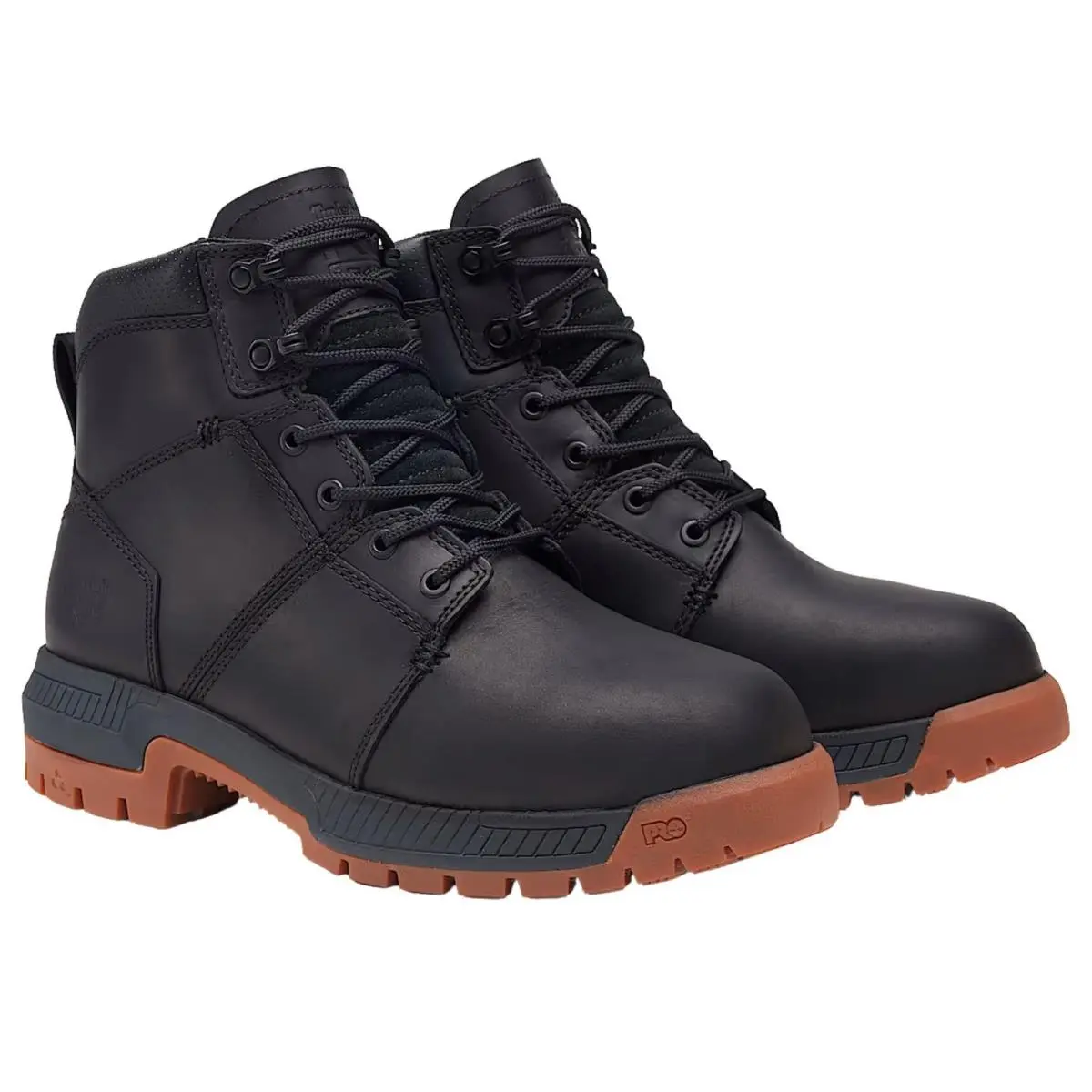 Timberland Pro Montauk 6 Soft Toe Mens Black Leather Work Boots 12 M