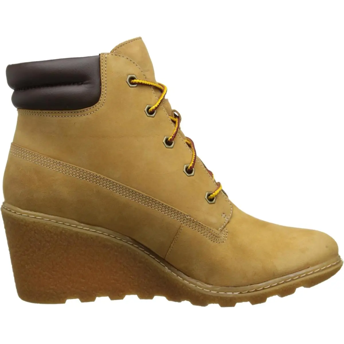 Women`s Timberland Amston 6 In. Wedge Boot Wheat Nubuck TB08251A 231 - 6