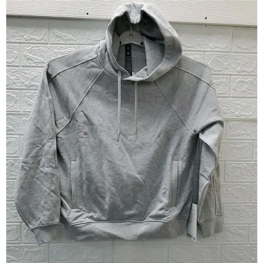 Lululemon French Terry Pullover Hoodie W/zip Pockets Grey Size Small