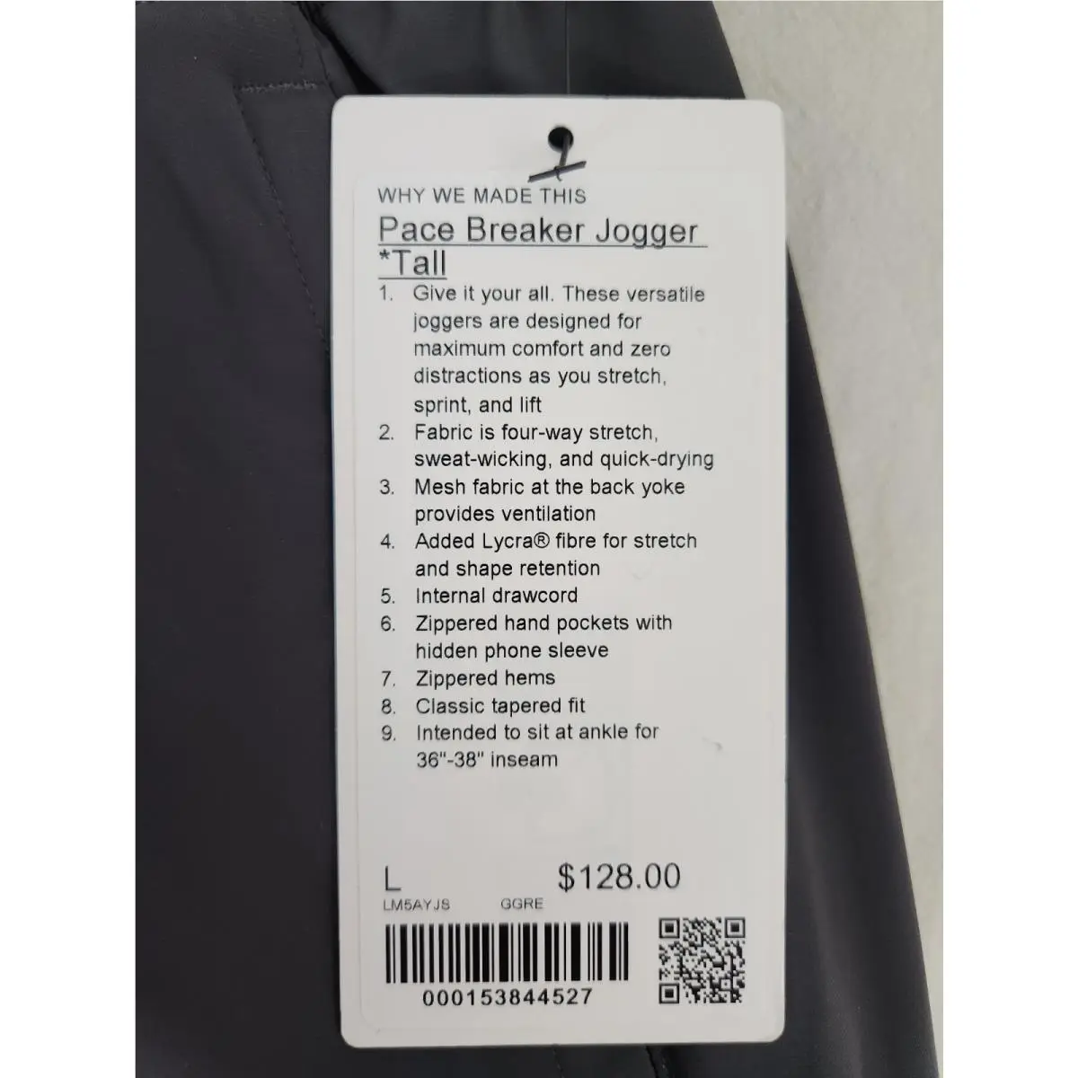 Lululemon clothing - Graphite Grey 2
