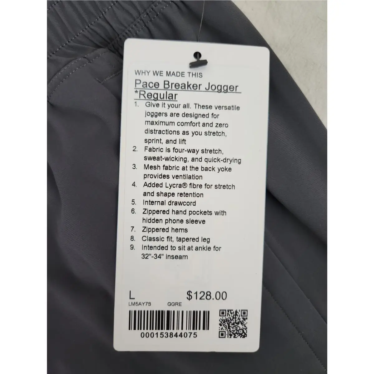 Lululemon clothing - Graphite Grey 2