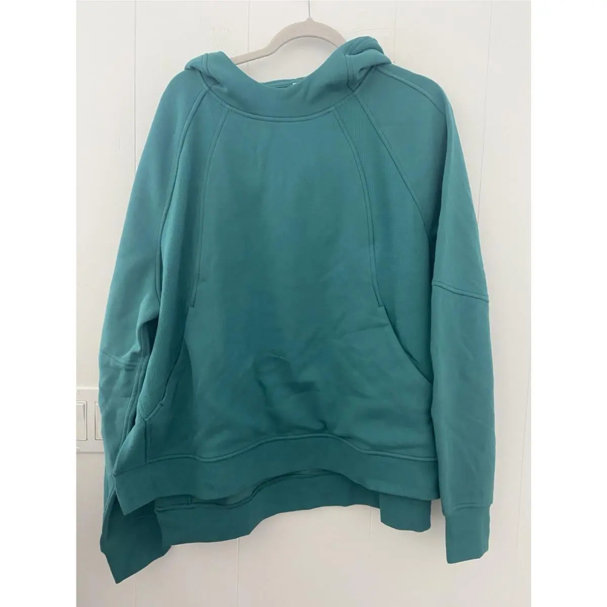 Lululemon Scuba Oversized Side-slit Hoodie Teal Green Xl/xxl