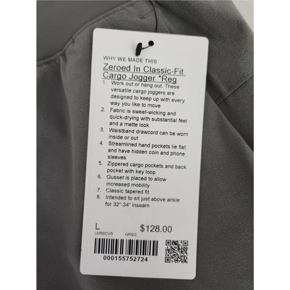 Lululemon clothing - Grey Sage 2