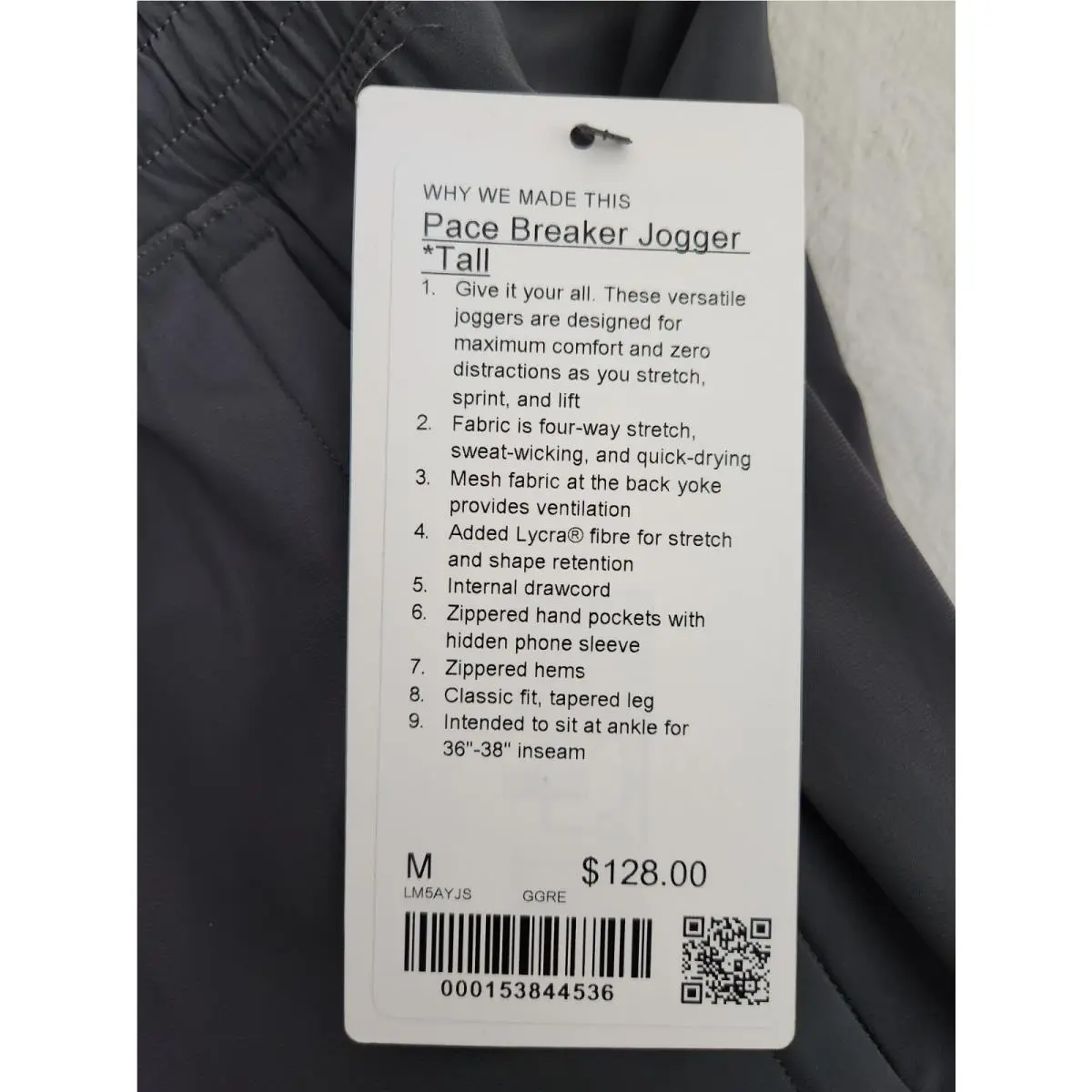 Lululemon clothing - Graphite Grey 2