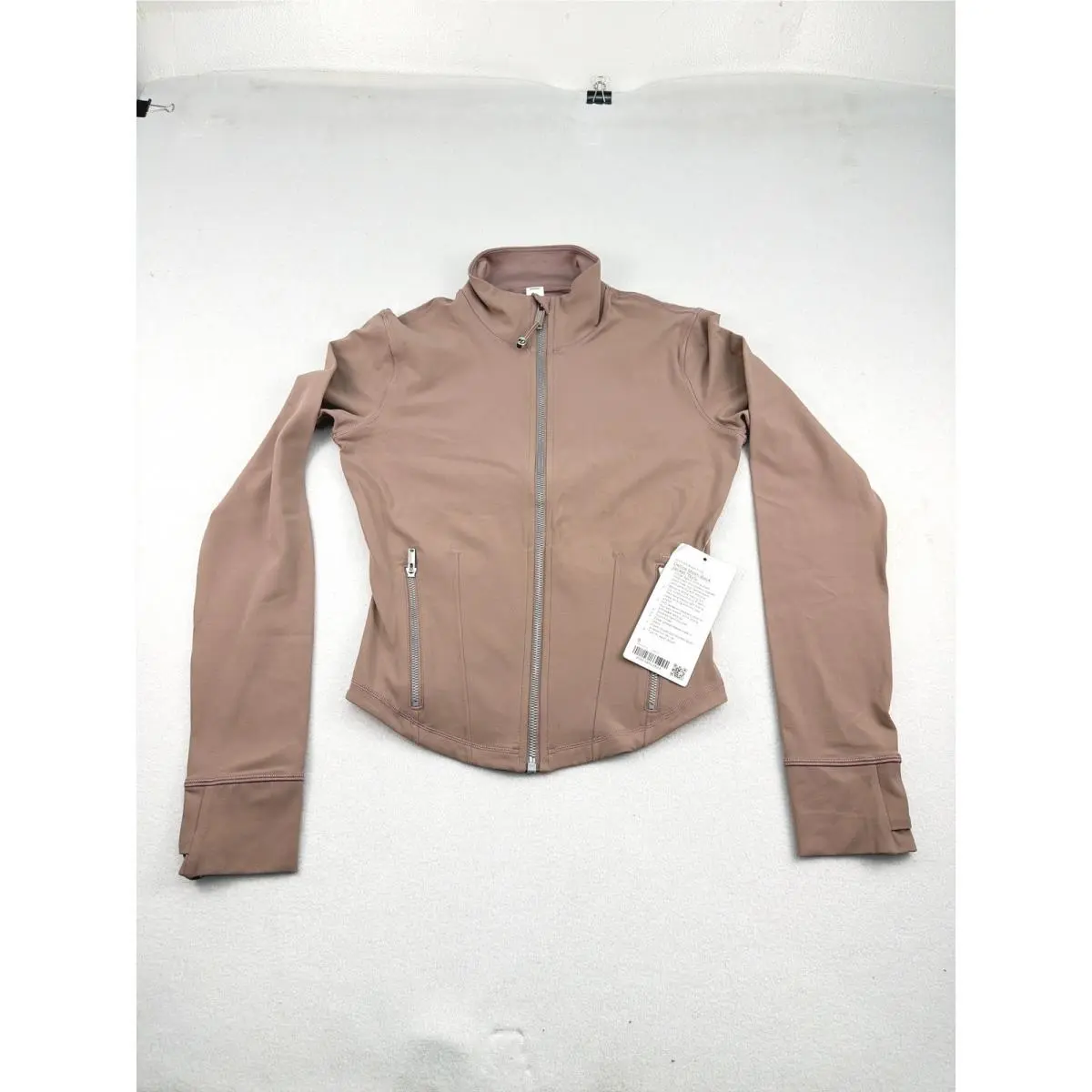Lululemon Define Mesh-back Jacket Nulu Ashen Rose Size 8 LW3KOOS Ashr