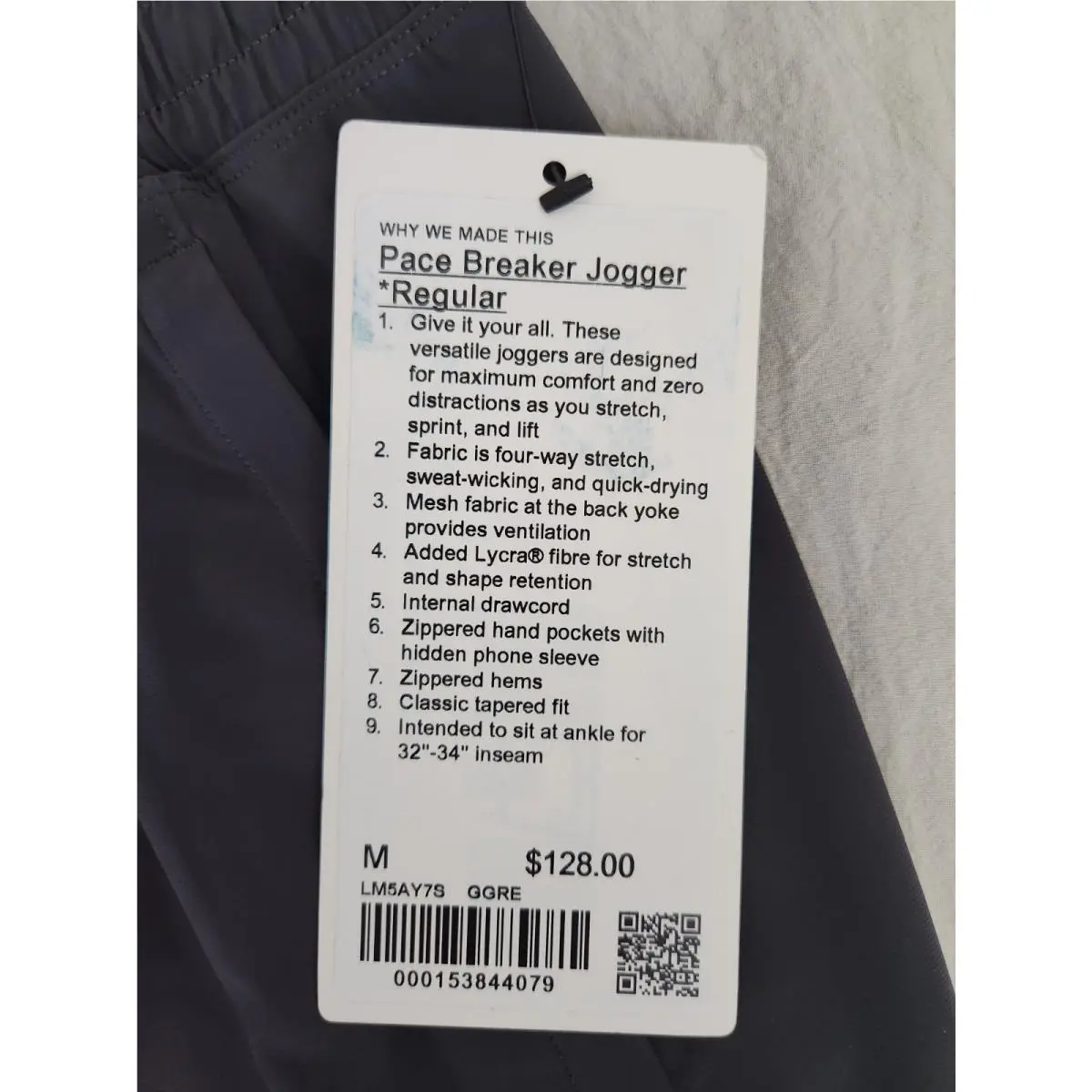 Lululemon clothing - Graphite Grey 2