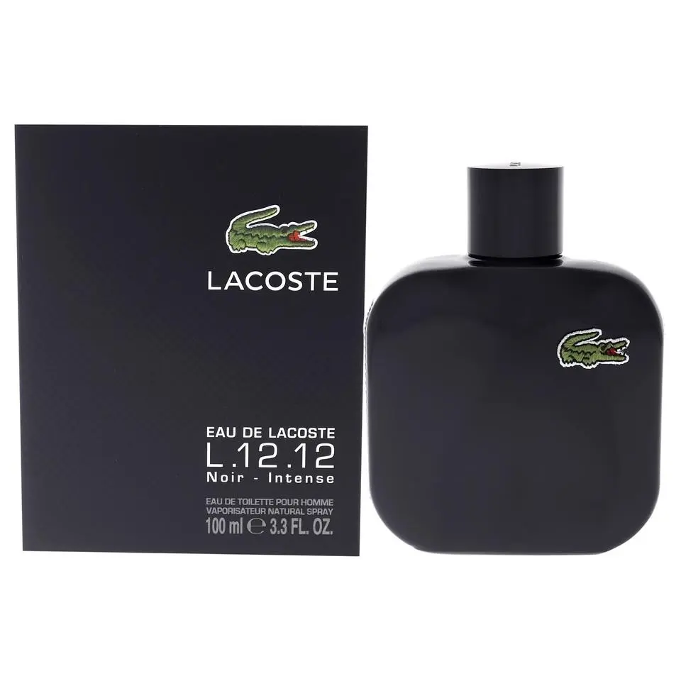 L.12.12 Noir - Intense Eau de  3.3 oz / 100 ml Edt Men Spray by Lacoste