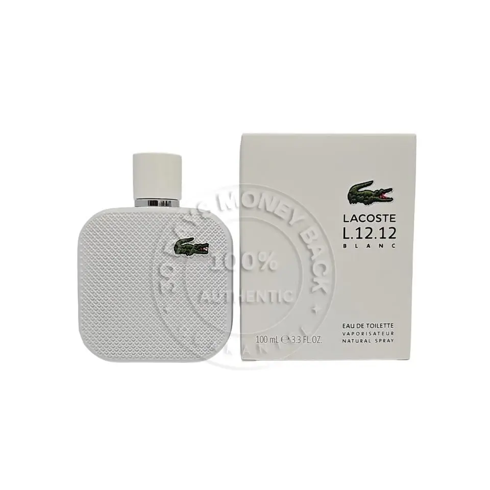 Eau De  L.12.12 Blanc Edt 3.3 Oz/ 100 ml Men`s Spray by Lacoste