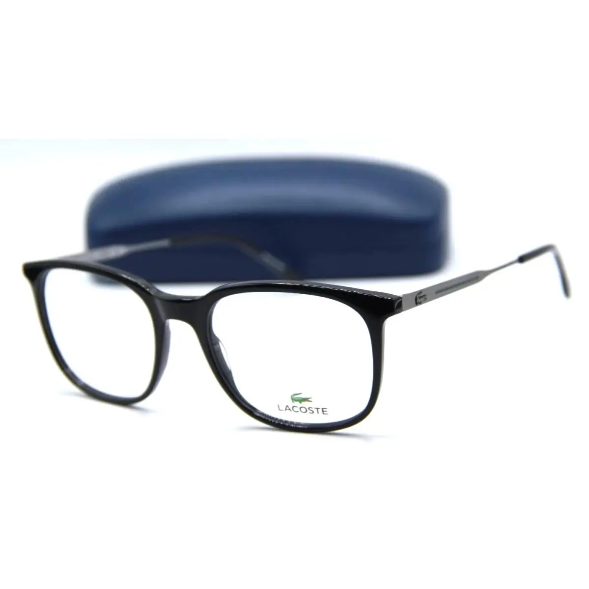 Lacoste L2880 001 Black /silver Spring Hinge Temples Eyeglasses 54-19