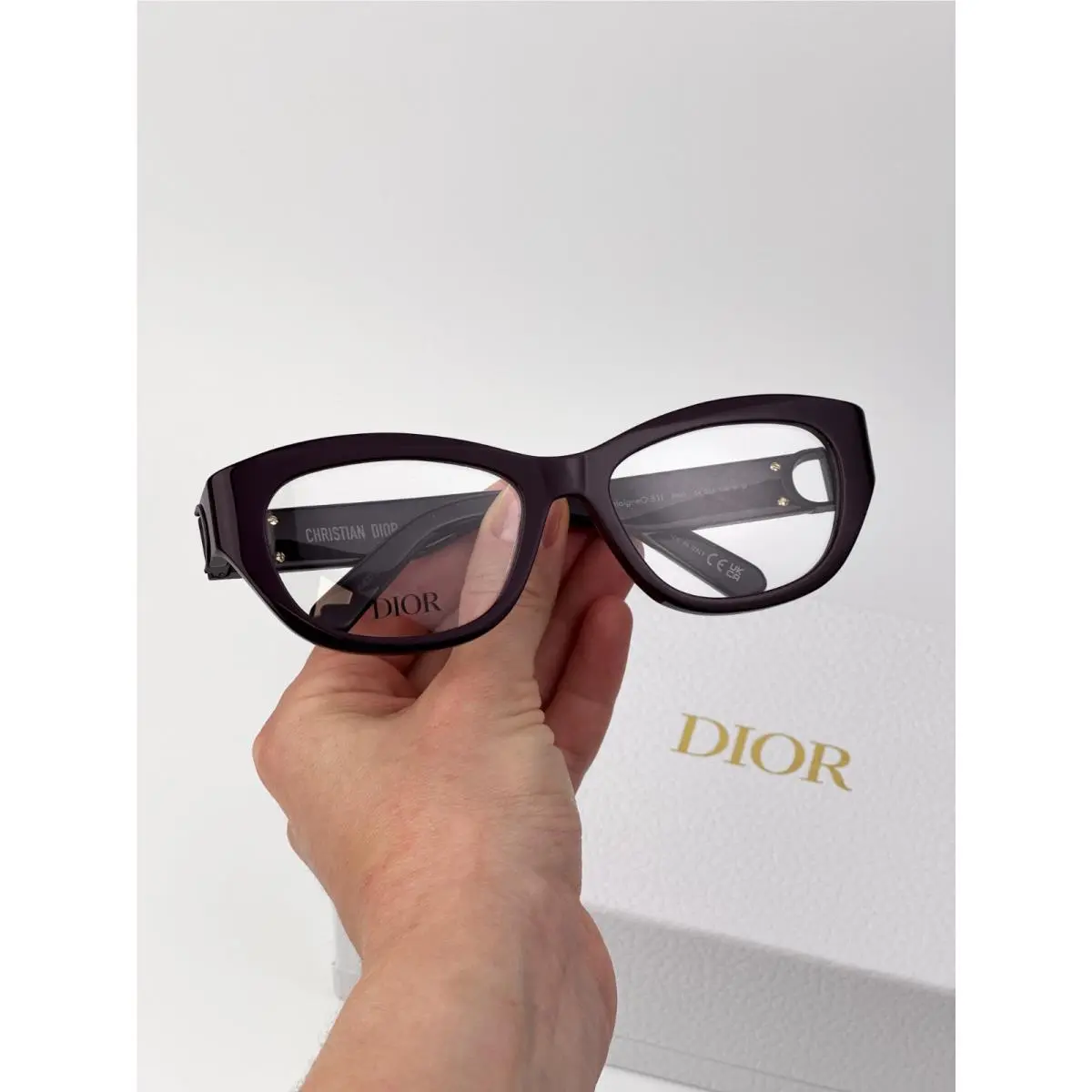 Dior Women Eyeglasses Violet Demo Cat Eye 30MONTAIGNEO B1I 6000