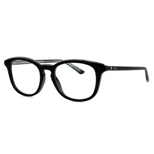Christian Dior Montaigne N°40 Vsw 49mm Black Square Eyeglasses Italy Unisex