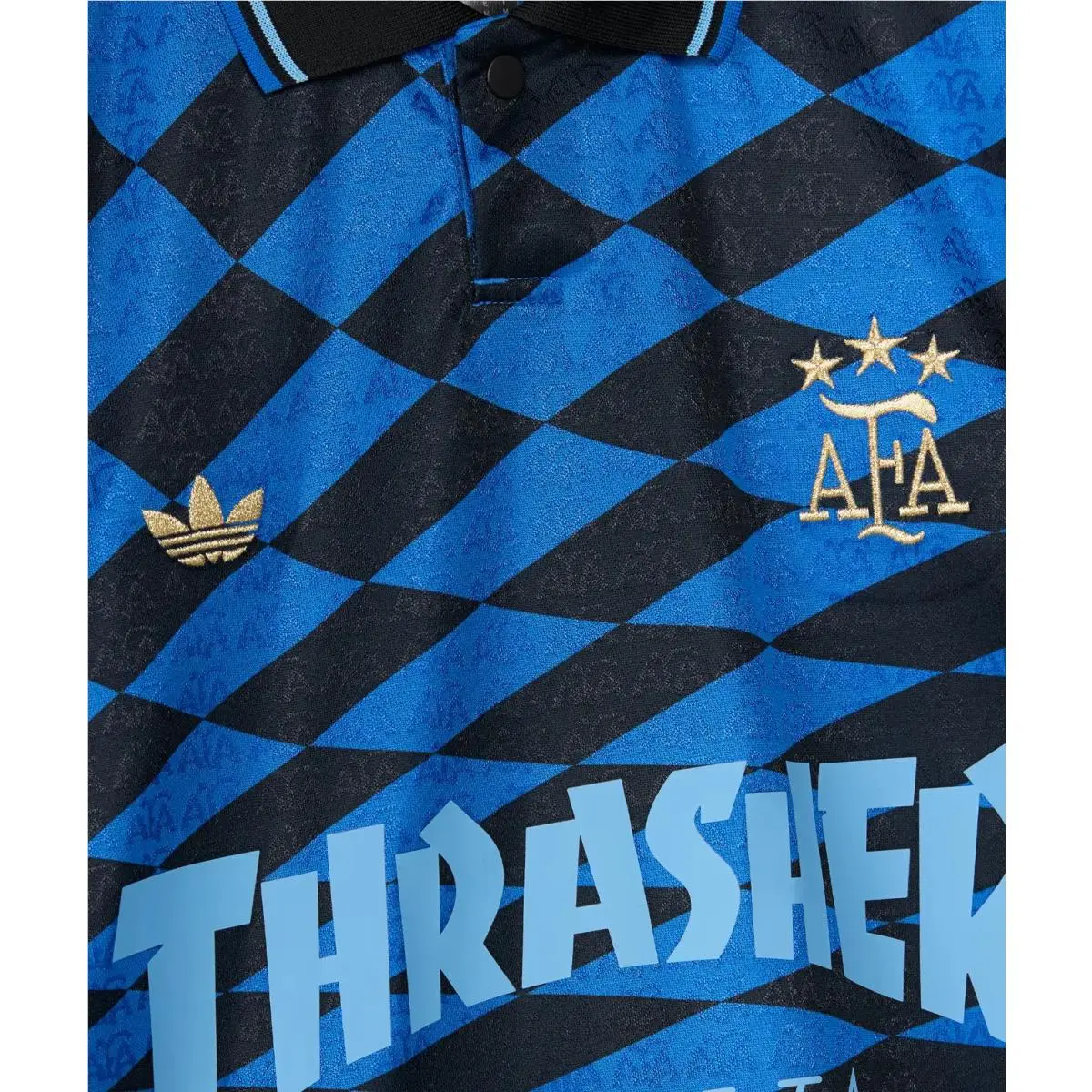 Adidas clothing - adidas Originals Jersey T-Shirt x Argentina x Thrasher - KX4551 - Blue 0
