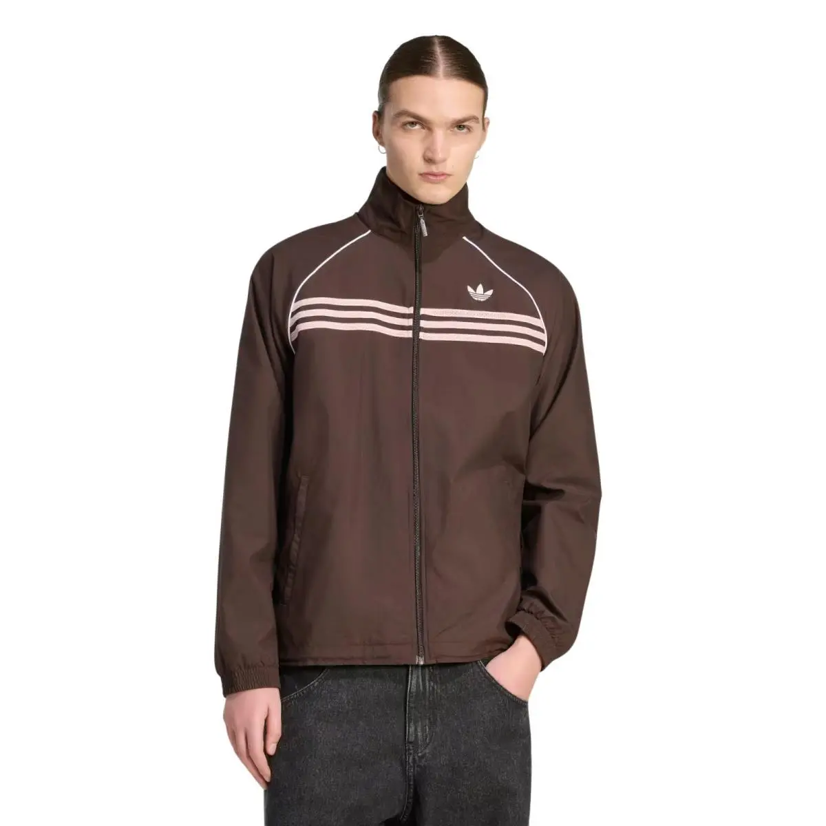 Adidas clothing - Adidas Originals Chest Stripes Track Suit - Brown 1