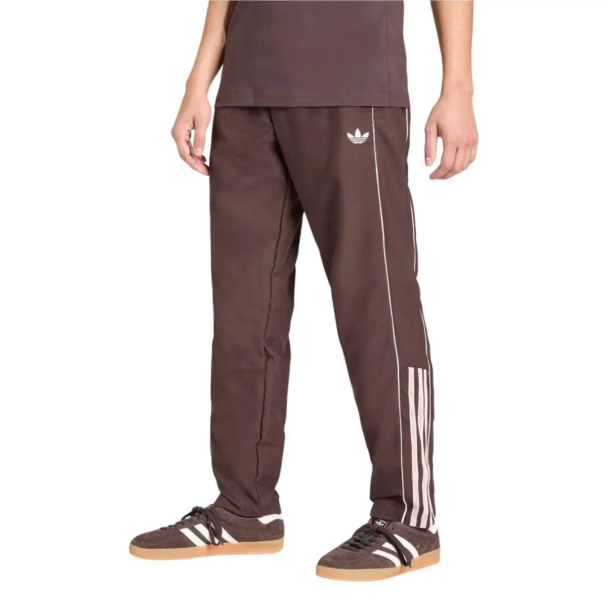 Adidas clothing - Adidas Originals Chest Stripes Track Suit - Brown 7