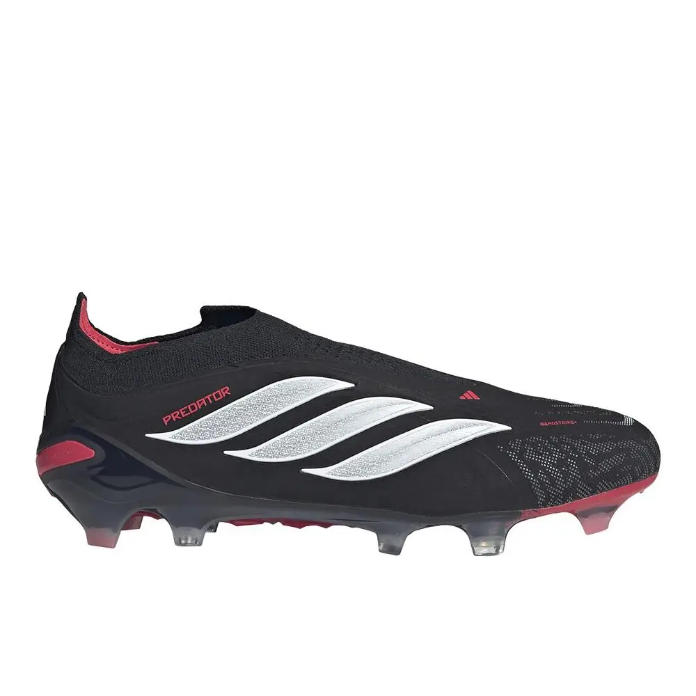 Adidas Predator Elite Laceless Firm Ground Soccer Cleats Mens Black Sneakers Ath