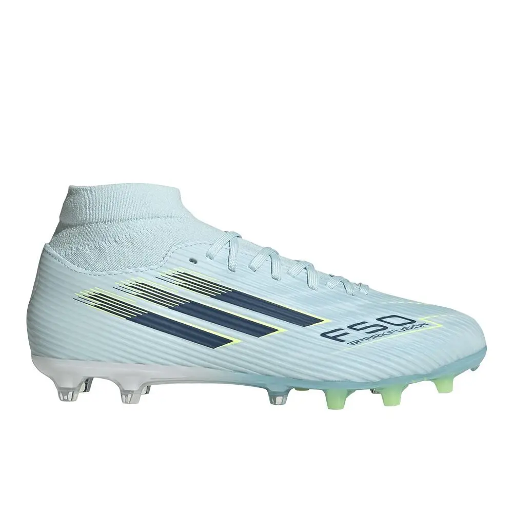 Adidas shoes - adidas F50 Sparkfusion League Mid Cut FirmArtificial Ground Socce - JR8998 - Blue 7